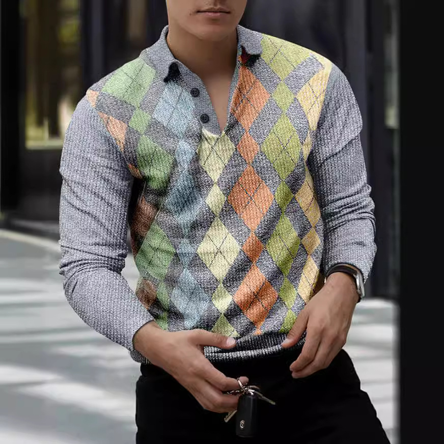 2022男式3DPolo来图个性logo衣服 工厂直发 亚马逊跨境男女POLO衫