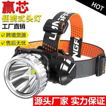 Factory wholesale led strong light USB rechargeable headlight night fishing outdoor running camping miner lamp head-mounted flashlight