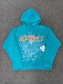 Blue mesh orange letters