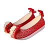 [Red Fu] Pearl Flower ancient style climbing cloud toe shoes Hanfu shoes spring and summer autumn single-layer shoes Chinese bridal wedding shoes