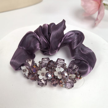 Hair Tie Korean Versatile Ponytail Hair Rope Jewelry Hair Tie Rubber Band Head Flower Mother Elegant Ball Hair Rope