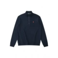 Half zipper navy red label