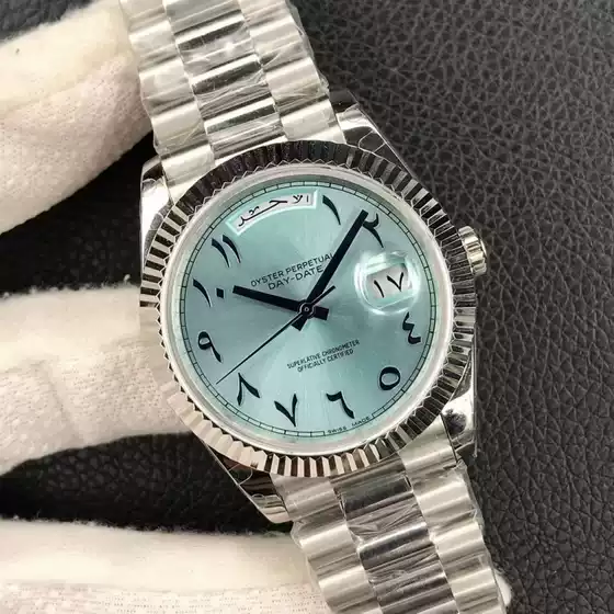 Laojia Oyster Perpetual Middle East Version Datejust Watch Dual Calendar Week Display Automatic Mechanical Men's Watch