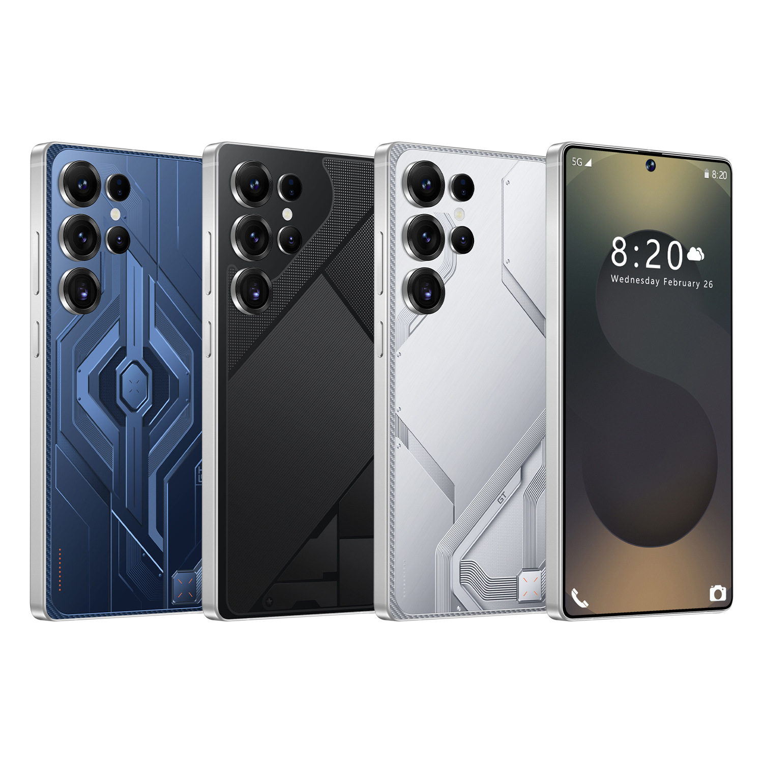 TK爆款S25 Ultra跨境手机5G 16+1TB直角屏7.3寸智能外贸手机批发