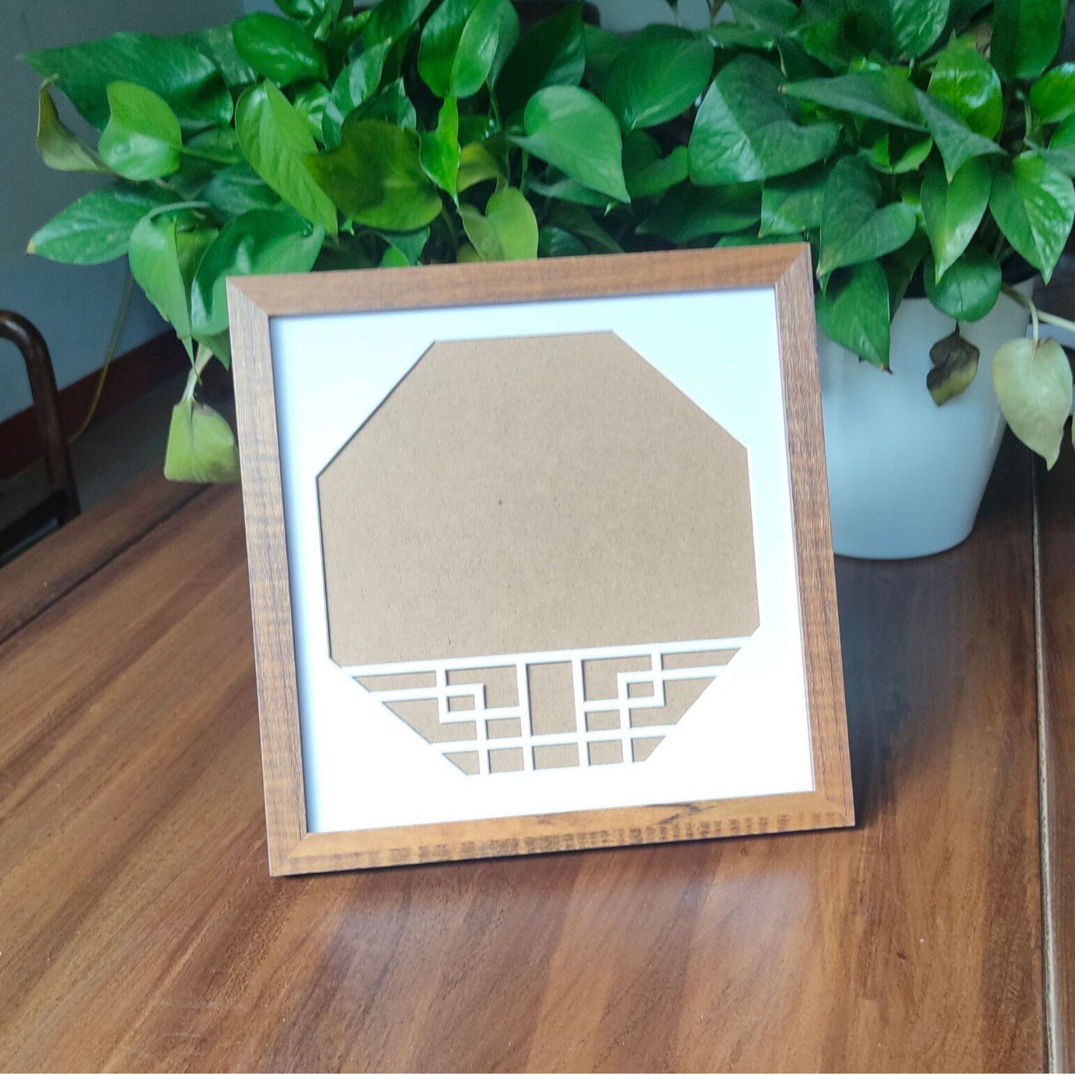 Framed New Chinese-Style Hollow Creative Cardboard Photo Frame Paper Frame Lined Picture Frame Colorful Cardboard Mirror Frame