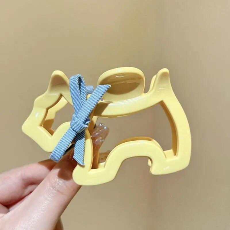 卡通动物狗狗猫咪抓夹高颜值五角星后脑勺盘发鲨鱼夹可爱发饰网红