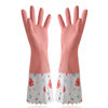 Kitchen fleece-lined Long Dish Washing Gloves Housework Cleaning Laundry Car Washing Kitchen Rubber Skin Non-slip Gloves