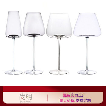 European-style Concave Bottom Red Wine Cup Champagne Cup Household suit Crystal Glass White Wine Cup Bordeaux Burgundy Cup