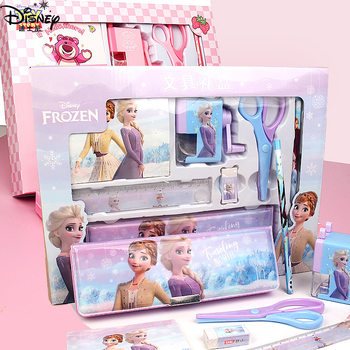 Stationery Set Frozen Primary School Girl School Supplies Children's Day Birthday Gift Box Princess Stationery