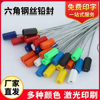 Lead Seal Manufacturer Disposable Steel Wire Lead Seal Hexagonal Seal Electric Meter Seal Tightening Container Anti-Theft Tie