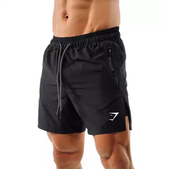 Men's Shorts 2 in 1 Double Layer Shorts Muscle Sports Training Fitness Casual Loose Printed Shorts