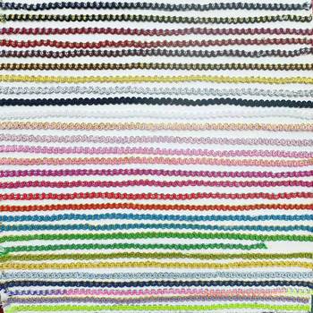 in stock two-color gold and silver wire 5mm wave small bend core-spun thread lace packaging embroidery accessories DIY handicraft ribbon