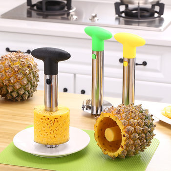 Cross-border Stainless Steel Thickened Sharp Pineapple Knife Fruit Pineapple Core Peeler Cutting Pineapple Artifact