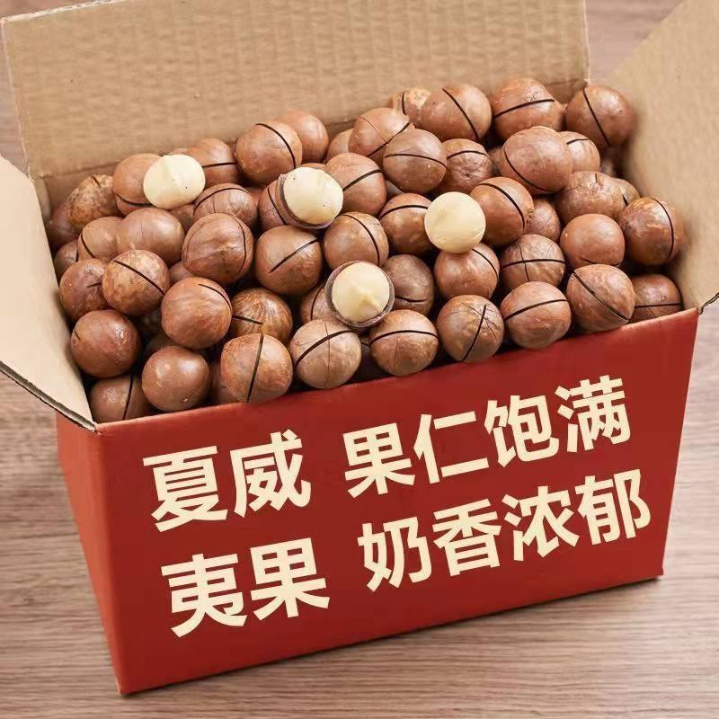 Hawaiian Macadamia Nuts Original Milk Flavor Whole Box Packed Macadamia Nuts Bulk Snacks Dried Fruits New Year Goods Manufacturer Wholesale