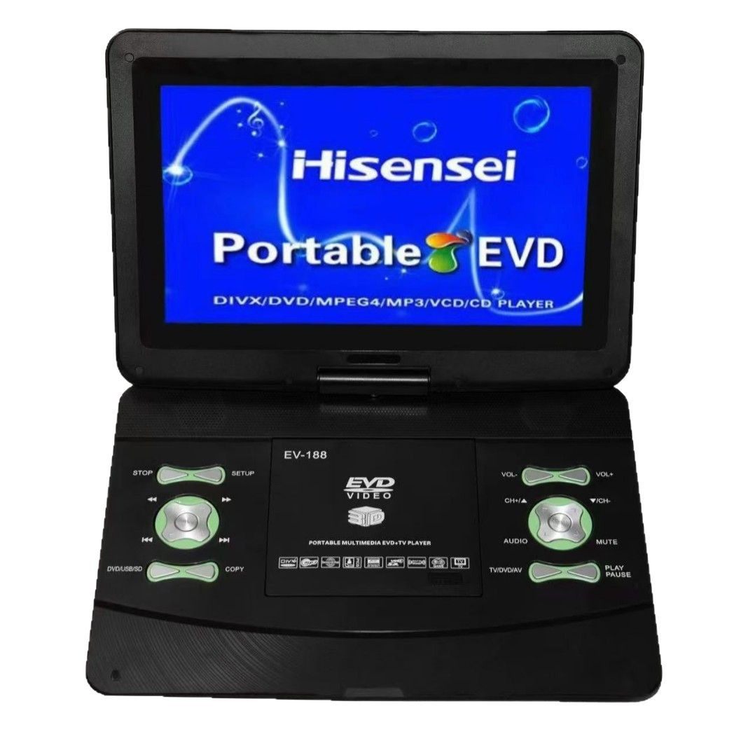 Dvd+Hdmi Hot-Selling Export Product Ultra-Thin High-Definition 13.3inch Mobile Dvd Player Portable Evd Player