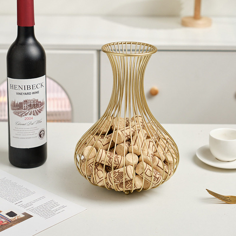 Cross-border Wine Stopper Storage Basket Cork Wine Bottle Stopper Storage Basket Wine Stopper Collection Basket Bar Ornaments