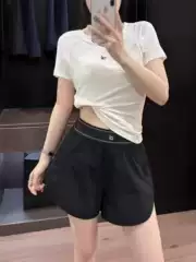 Correct Version of Ao New Yoga Women's Running Training Fitness Quick-Drying Slimming Look Loose High-Waisted Casual Sports Shorts