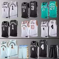 Nba Jersey Spurs No. 1 Vandenbama No. 2 Leonard No. 9 Parker No. 10 Sohan No. 3 Paul No. 4 Fox