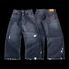 2025 Street Style Trendy Hip-Hop Cartoon Spider Embroidery Loose Skateboard Loose Retro Pants Jeans