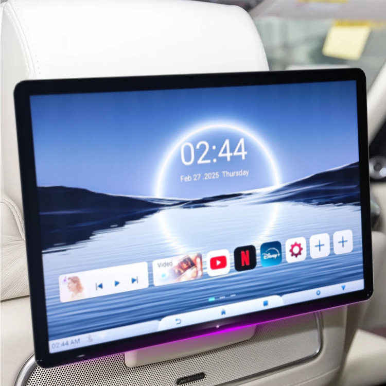 Vitaco 14inch Car Rear Seat Headrest Monitor Android 13 Touch Display Car Headrest Monitor