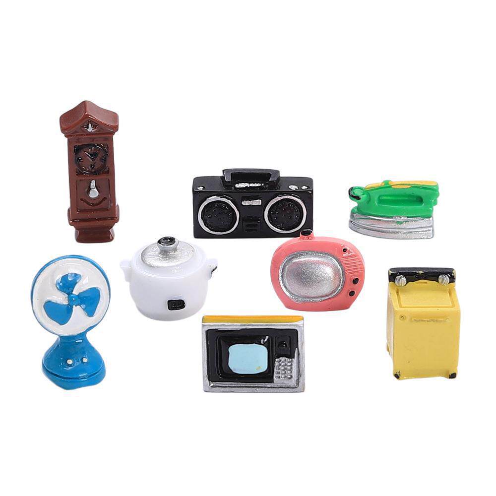 Vintage small household appliances miniature children's fun handmade diy cream resin accessories creative shoe buckle hairpin resin accessories