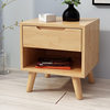Solid Wooden Nordic Bedside Table Simple Simple Bedside Small Cabinet Bedroom Rubber Wooden Storage Cabinet Storage Cabinet
