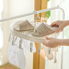 Nachuan Multi-head Drying Rack Foldable Storage Household Windowsill Drying Tray Hanging 16-clip Drying Socks Rack