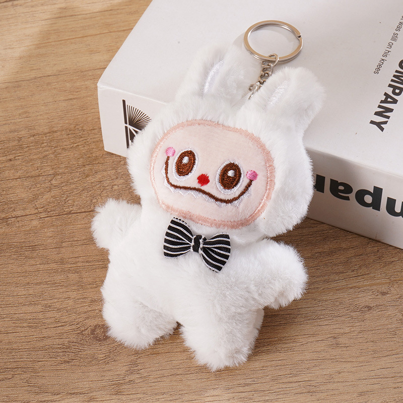 ラブクロス＋蝶ネクタイ ホワイト（丸バックル風）