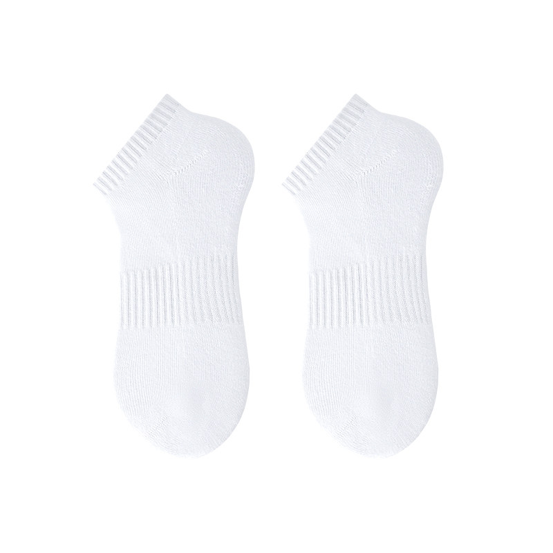【新疆棉】7A抗菌袜子男女款夏季薄款短筒袜白色学生纯色运动船袜