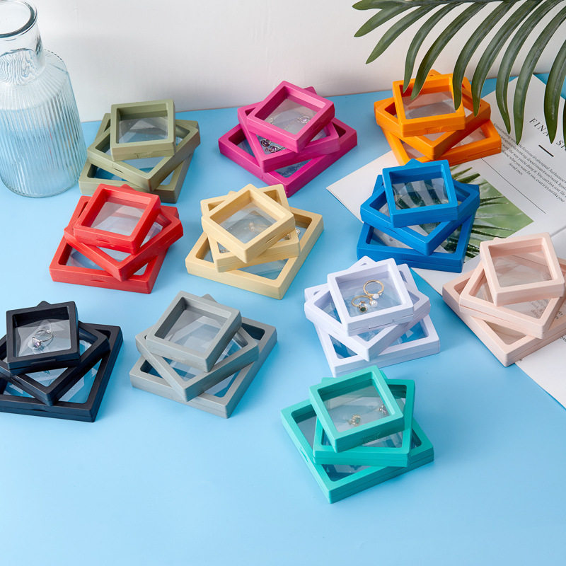 Transparent PE film suspension box jewelry play display box wear a box spot wholesale