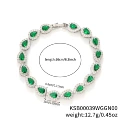 KSB00039 White Gold Green Diamond