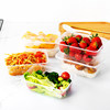 Disposable Lunch Box, Plastic Take-Out Packaging Box, Round Thickeneded Lunch Box with Lid, Microwaveable Lunch Box, Soup Bowl, Take-Out Packaging