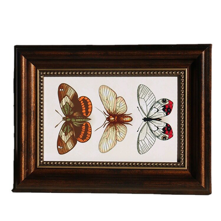 Texture painting frame photo frame wall retro European 8 inch 6 10 12 inch creative American frame oil painting frame