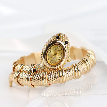 Foreign trade explosions snake watch ladies European and American style fashion bracelet watch alloy creative quartz watch wholesale