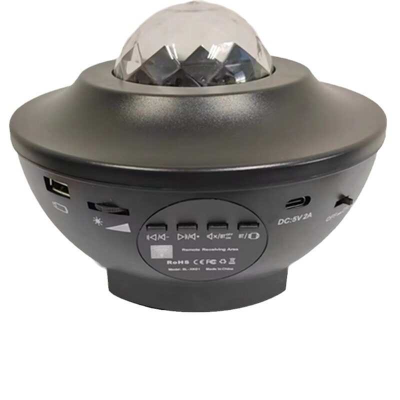 Cross-Border Hot Selling Laser Starry Sky Projector USB Remote Control Bluetooth Water Ripple Lantern Starry Sky Atmosphere Led Night Light