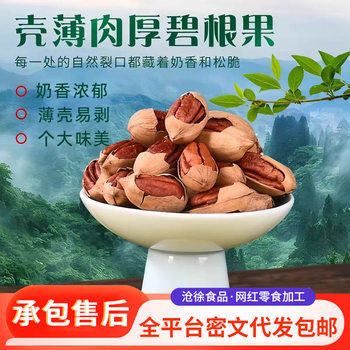 New Arrival Original Flavor Pecans, Large and Thin-Skinned, Bulk Nuts for Baking, Longevity Nuts