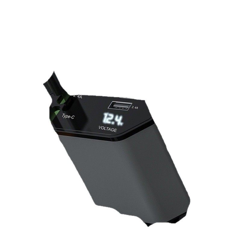 Cross-Border Car Charger Super Fast Charging Cigarette Lighter USB and Typec Adapter with Packaging Source Manufacturer