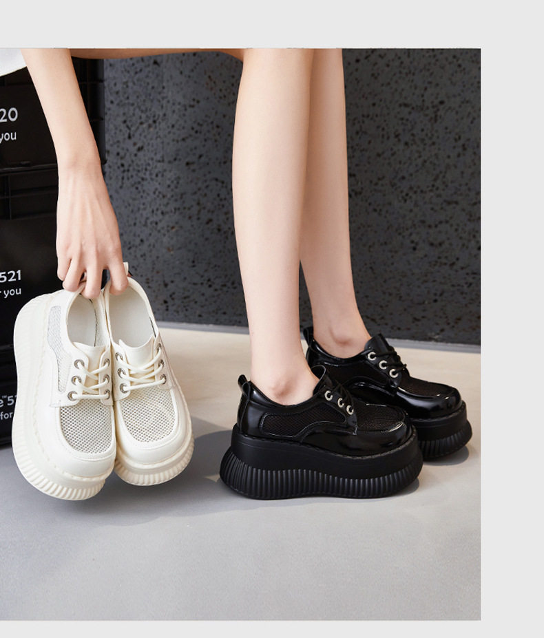 Giày sandal cao gót nữ hở mũi quai dây buộc gót vuông 8 cm — Đen, Len nguyên chất chi tiết 11