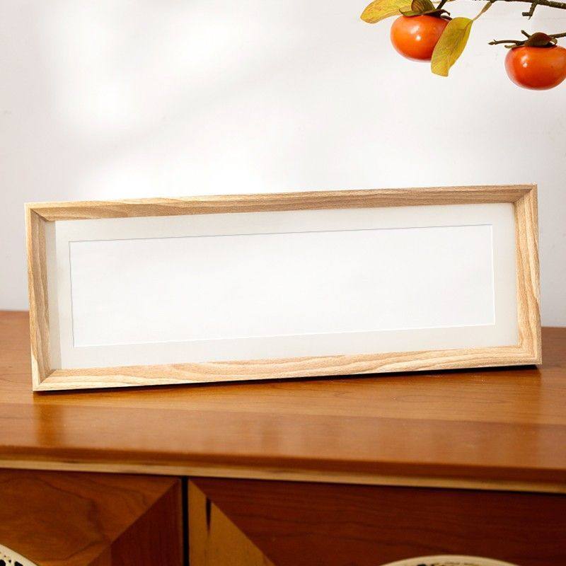 Blank Photo Frame, Handwritten DIY Work, Horizontal Version, Beveled Calligraphy and Painting Ornaments, Desktop Decoration, Creative Calligraphy Ornaments Gg