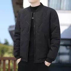 Casual Down Cotton-padded Jacket Men's Winter Thickened Warm Cotton-padded Jacket Korean Style Winter Coat Fashionable Cotton-padded Jacket for Young Students