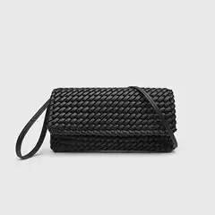 Za New Woven Bag, High-End Shoulder Bag, Flip Bag, Simple and Versatile, Light Luxury Literary Bag, Light Luxury Women's Bag