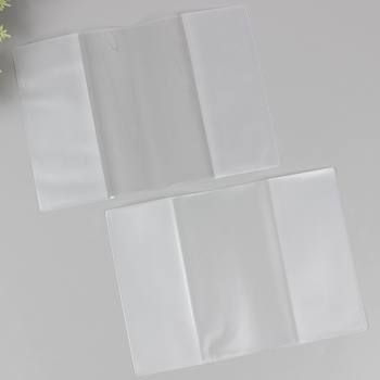 pvc frosted transparent non-card passport set spot document set waterproof frosted travel multi-function clip
