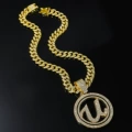 Gold (U)-with 5525 50cm Cuban chain