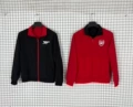 Reversible windbreaker arsenal red, black