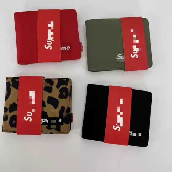 Short Wallet Leopard Print Series Trendy Brand Wallet Card Holder 20Fw Leopard Print Short Style