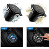 Cross-border new touch switch car motorcycle boat USB car charger dual QC3.0 fast charging modified car