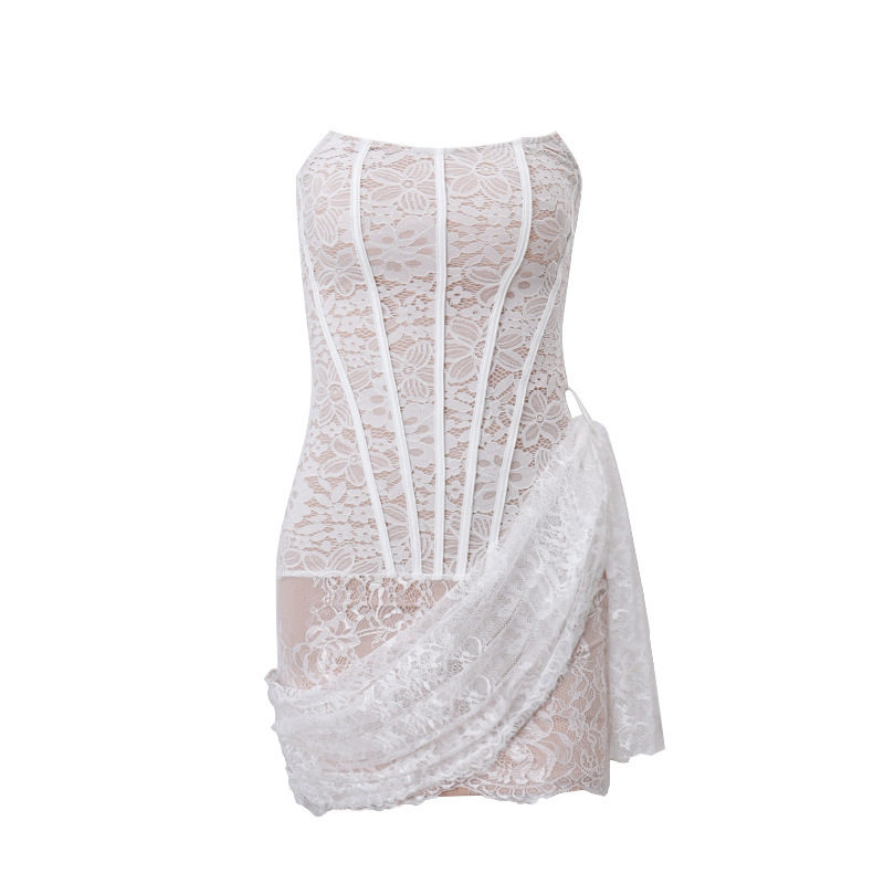 Womens Sexy Lace Mesh Off Shoulder Bodycon Dress Elegant Sheer Design Slim Fit Perfect for Fall Events Wholesale