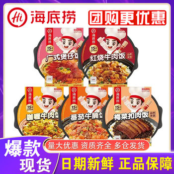 Haidilao Self-Heating Rice Self-Heating Pot Food Convenient Instant Braised Beef Self-Heating Hot Pot One Box 24 Boxes Wholesale