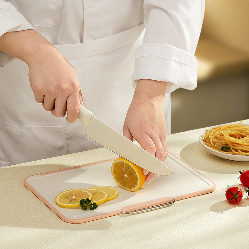 Cutting Board Kitchen Household Antibacterial Cutting Board Mildew-proof Plastic Cutting Board Wheat Straw Sticking Board Cutting Board