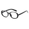 Ankesela Red Myopia Glasses for Women Retro Oval Cat Eye Y2K Asian Sexy Pure Lust Style Plain Glasses